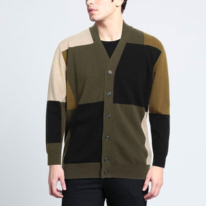 เสื้อคาร์ดิแกนผู้ชายขายดี ดีไซน์ยอดเยี่ยม รับผลิตตามแบบ OEM วัสดุทำจากขนสัตว์แท้ 100% สไตล์ล่าสุด - Product Image 6