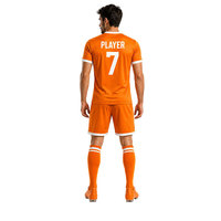 Uniforme de Fútbol Personalizado de Alta Calidad para Clubes y Escuelas, Conjunto de Camiseta de Fútbol Resistente con Diseño Sublimado, Manga Corta, para Entrenamiento, 100%