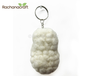 Llavero de Animales Hecho a Mano con Técnica de Fieltro |   Colgante de lana hecho a mano con diseño de perro y oveja |   Llavero Ecológico para Mascotas, Regalo - Product Image 2