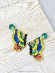 Pendientes de aro de botella de Perfume de lujo, joyería de declaración nupcial Bohemia Unisex, accesorios de moda hechos a mano chapados en oro de 18 quilates - Product Image 2