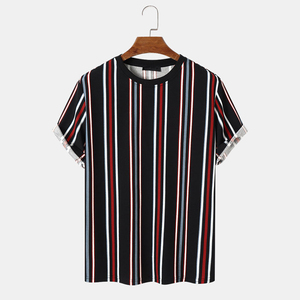 T-shirts imprimés 100% coton pour hommes, haute qualité, personnalisables avec logo OEM, pour garçons, tendance - Product Image 1