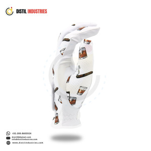 Guante de Golf Duradero, Resistente al Sudor, Ligero, Antideslizante, Elástico, para Mano Izquierda, con Estampado Digital, de Cuero Cabretta, Transpirable, Unisex, Deportivo - Product Image 4