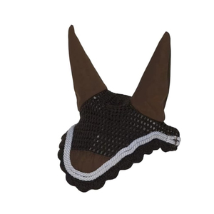 Crochet Horse Ear <b>Net</b> Bandage High Quality Handmade Custom Made OEM Logo Design Mesh Material Prevents <b>Flies</b> Mosquitoes Horse - Product Image 4