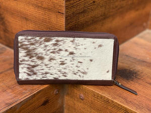Nouveau véritable fait à la main élégant en cuir de vachette véritable portefeuilles pour femmes portefeuille mince vente chaude en cuir Western pochette sac à main portefeuilles - Product Image 3
