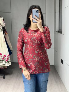 เสื้อคุर्ติผ้าแคมบริคพิมพ์ลายขายส่งสำหรับผู้ซื้อเสื้อผ้าระดับโลก - Product Image 4