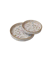 Plateau de service en bois artisanal écologique pour le petit-déjeuner et la décoration de table par blossom craft india