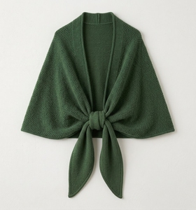 Fashionable Simple Knitted New Spring and Autumn Cross Knit Shawl Outside with Decorative Ins Vest - Product Image 1