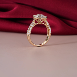 Anillo de Compromiso de Moissanita de 2ct con Halo de Diamantes, Anillo Nupcial de Rodio, Anillo de Boda de Plata Certificado IGI, Regalo para Fiesta o Aniversario - Product Image 6