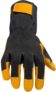 Spiritchill Goods WA-003 Anti-Slip MIG Silicone-free Heat Resistant Leather Welding <b>Gloves</b> Kevlar Liner Molten Metal Splash Test - Product Image 3