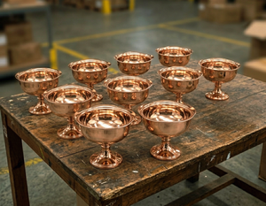 Bol à chocolat en métal plaqué or poli de haute qualité, plat de service arabe minimaliste, vaisselle de luxe pour la décoration de la maison, vente en gros - Product Image 6