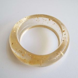 Handmade Resin <b>Bangle</b> <b>Bracelet</b> With Dried Flowers Elegant Fashion Jewelry For Women Gift Collection - Product Image 1