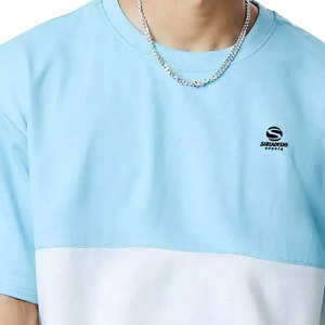 เสื้อยืดแร็กแลนทรงโอเวอร์ไซส์ผู้ชายคุณภาพสูง สไตล์ฮิปฮอป ไหล่ตก ผ้าฝ้าย 100% ระบายอากาศได้ดี - Product Image 4