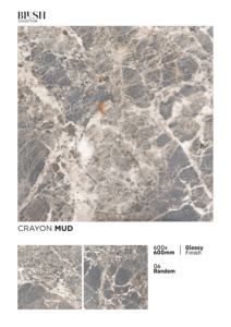 Carrelage en porcelaine haute brillance 600x600mm, conçu pour une surface lumineuse, un effet visuel profond et une stabilité durable du revêtement. - Product Image 5
