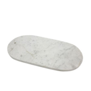 Sous-verres de luxe en marbre, plateau de service rond en pierre de 350 mm de diamètre avec poignée, antidérapant, design moderne, set de dessous-de-plat - Product Image 4
