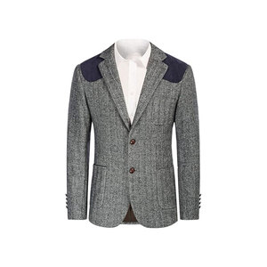 Blazers pour hommes STITCH MASTER de haute qualité, coupe ajustée moderne, confection haut de gamme, en polyester, simple boutonnage, col cranté - Product Image 1