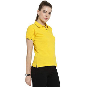 Camiseta Polo Personalizable para Mujer, de Alta Calidad, Manga Corta, Estilo Casual, con Logotipo Personalizado, Servicio OEM - Product Image 3