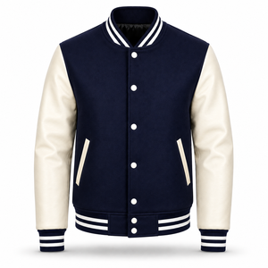 Chaqueta Universitaria Personalizada |   Chaqueta Letterman |   Chaqueta de Béisbol |   Chaqueta Bomber Universitaria |   Chaqueta Universitaria de Lana y Cuero PU - Product Image 1