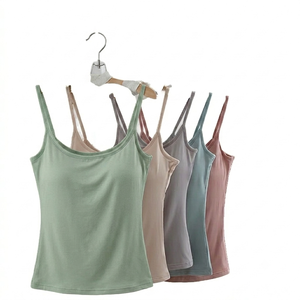 เสื้อกล้ามผู้หญิง DROGEN EXPORT คุณภาพพรีเมียม ผ้าฝ้าย ใส่สบาย ระบายอากาศได้ดี แห้งเร็ว ไม่หดตัว เหมาะสำหรับฤดูร้อน เนื้อผ้านุ่ม ทออย่างดี - Product Image 1