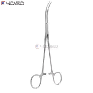 Overholt <b>Clamp</b> Forceps 21.0cm Curved Surgical Instrument Manual Power MOL Wholesale for Thoracic Abdominal Medications - Product Image 6