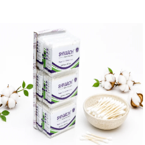 Hisopos de Algodón con Palito de Papel, 200 Unidades, Hisopos de Algodón Suaves de Doble Punta en Caja Plana Higiénica para Belleza y Cuidado Diario - Product Image 3