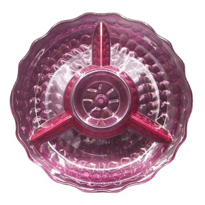 Eco-Friendly <b>Acrylic</b> Plastic Modern Round Appetizer Serving Dish <b>Tray</b> - Product Image 4