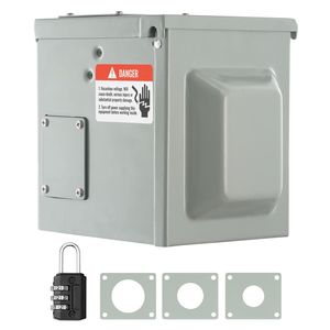Presa Elettrica Bloccabile per Camper 30A 125/250V, Scatola di Collegamento NEMA TT 30R Impermeabile per Esterni - Product Image 1
