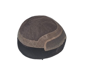 Los Angeles Human Hair Toupee <b>Wig</b> <b>for</b> <b>Men</b> with Indian Remy and Non-Remy Hair Patches - Product Image 5