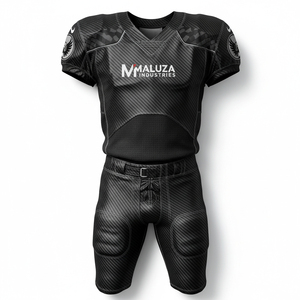 Premium Custom Made American Football Uniform Sublimation Breathable Compression Fit Jersey Set For College High <b>School</b> - Product Image 1