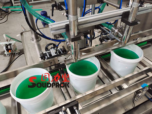 Solidpack Machine d'embouteillage de remplissage de seau de peinture liquide à l'huile 5L 10L <span class=keywords><strong>20L</strong></span> entièrement automatique - Product Image 4