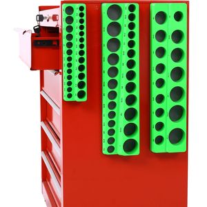 กล่องเครื่องมือสีดำแบบแม่เหล็ก 3 ชิ้น พร้อมที่เก็บซ็อกเก็ตแม่เหล็ก SAE - Product Image 3