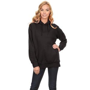 Sudaderas con capucha de forro polar al por mayor para mujer, transpirables, lisas, 100% algodón, estilo urbano para invierno - Product Image 1
