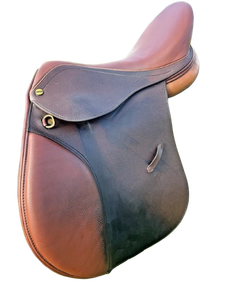 Selle d'Équitation Anglaise en Cuir avec Arceau en Bois, Fabrication Artisanale Premium, Confortable, Durable, Ajustement Sécurisé, Équipement d'Équitation - Product Image 1