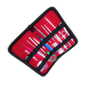 Kit de disección de 16 piezas para experimentos de laboratorio de anatomía y biología con hojas de bisturí, mango de bisturí, pinzas Adson y herramientas de Surgiright - Product Image 5