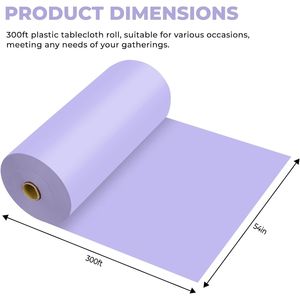 Rotolo di Tovaglia in Plastica Usa e Getta Premium per Tutti i Tipi e Forme di Tavoli - Product Image 2