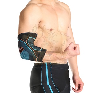 ปลอกพยุงข้อศอกผ้าสแปนเด็กซ์รัดกล้ามเนื้อ4ทางแผ่นรัดข้อศอกและเข่าสำหรับเล่นเทนนิสวอลเลย์บอลเล่นกีฬาออกกำลังกาย - Product Image 5