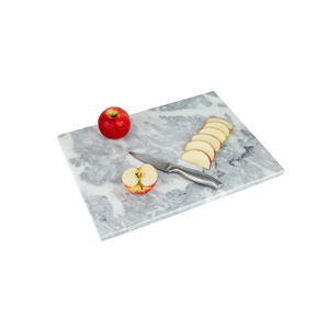Planche à découper en marbre de luxe tendance, artisanat naturel, plateau de service à fromage de qualité supérieure, forme carrée, épaisseur 1,5 cm, compatible lave-vaisselle - Product Image 3