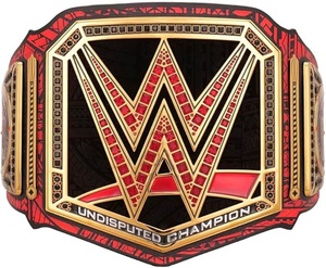 Ceinture de championnat du monde poids lourd de la WWE, modèle 1316 Days, avec boucle en acier, plaques dorées, en cuir de vache - Adulte - Product Image 2