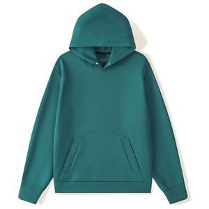 Trendy Oversized <b>Men</b> Plain Hoodie Casual <b>Pullover</b> With Street Fashion Appeal And Cozy Lining Front Pocket Regular Fit - Product Image 1