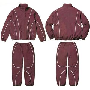 Custom Men's Nylon <b>Tracksuit</b> Set Lightweight Quick Dry Sportswear Running Jogging Gym Wear Custom Logo OEM ODM Fit - Product Image 4