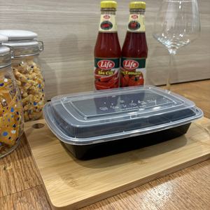 Contenedor de comida para llevar de 24 oz, de un solo compartimento, apto para microondas, compostable, ecológico, con tapa desechable de PP de grado alimenticio, apto para congelador. - Product Image 3