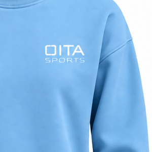 Sky <b>Blue</b> <b>Women</b> Turtleneck Sweatshirt Long Sleeve Pullover Oversized Casual Fleece High Neck Winter Streetwear Fashion <b>Jumper</b> - Product Image 5