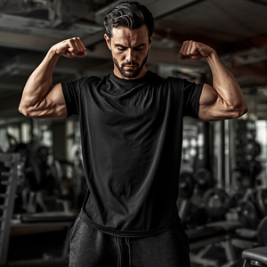 Conjunto de Camiseta y Pantalones Holgados para Gimnasio para Hombre, Ropa Deportiva de Algodón de Corte Holgado, Personalización OEM ODM - Product Image 2