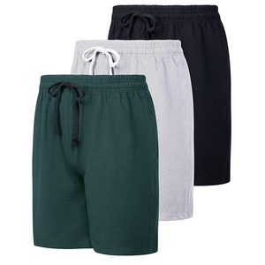 Shorts en coton basiques pour hommes, taille élastique, couleur unie, confortables, décontractés pour l'été, fabricant en gros de marques privées - Product Image 5