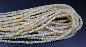 Perles d'opale éthiopienne naturelle multicolore, opale à reflets multiples, en forme de copeaux lisses, environ. 4 MM à 3 MM, longueur de 16 pouces - Product Image 4