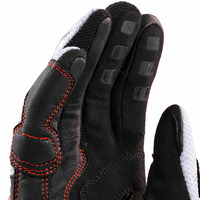 Gants de moto de course à doigts complets en PU et maille respirante, anti-UV, antidérapants, protecteurs, compatibles écran tactile, unisexe, fermeture auto-agrippante