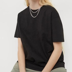 Camiseta de Verano Casual para Mujer, Ecológica, Tejida, 100% Algodón, Manga Corta, Estilo Urbano, Transpirable, Precio Bajo, en Oferta - Product Image 1