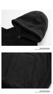 Sudadera con Capucha Personalizada 100% Algodón Bordada de Alta Calidad, Sudadera Unisex de Forro Polar, Estilo Urbano, Talla Grande, Sudadera Esencial para Hombre - Product Image 6