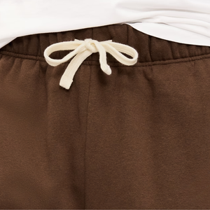 Pantalon de survêtement en molleton marron pour homme, coupe ample, jambe large, taille à cordon, décontracté, personnalisable avec logo, style streetwear, OEM - Product Image 5