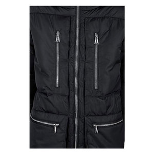 Men's Heavyweight <b>Quilted</b> Sherpa Hooded Parka Warm Insulated <b>Winter</b> Coat Casual Cold Weather Outerwear Thick Layered Jacket - Product Image 4