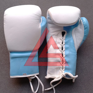 Hot Selling Custom Logo Lace-up Boxing <b>Gloves</b> Genuine Cowhide Leather MMA Kickboxing Competition Boxing <b>Gloves</b> For Adults - Product Image 4